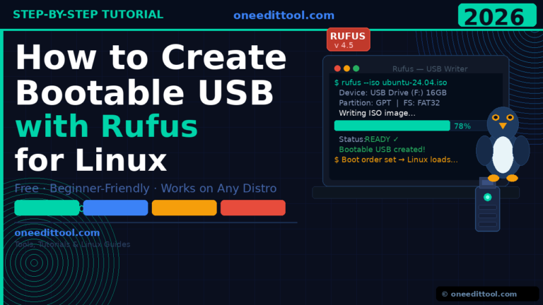 How to Create a Bootable USB Using Rufus for Linux